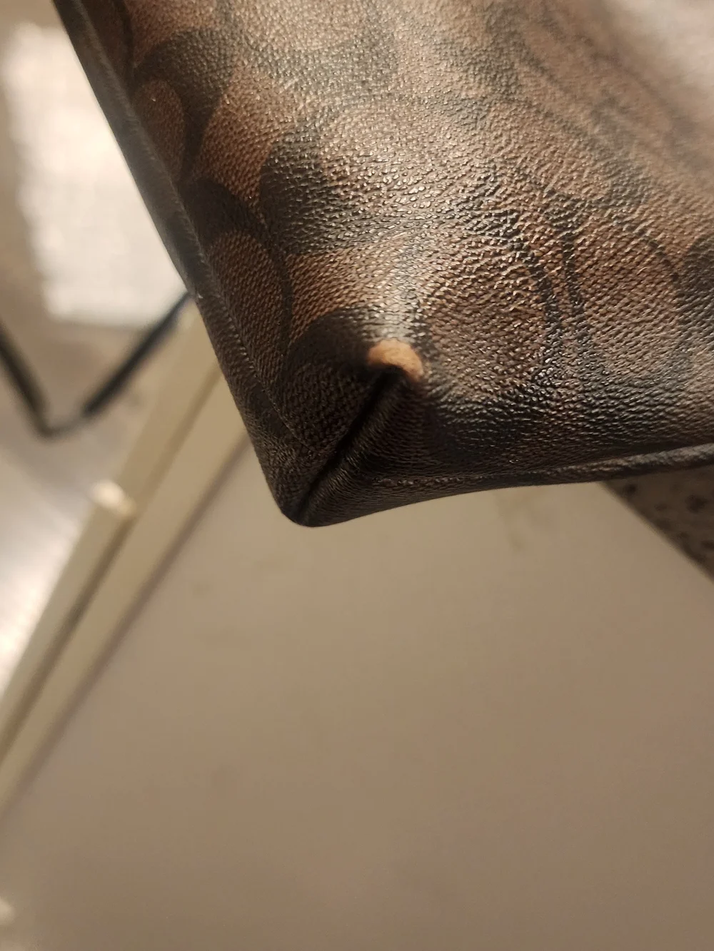 Coach Brown Signature Crossbody Bag - Brown